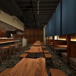 あべのルシアスビル16階に佇む【海鮮と炉端天王寺居酒屋本店】。大阪メトロ御堂筋線，大阪メトロ谷町線天王寺駅１４出口より徒歩約3分と駅近で集合解散も楽々♪ご友人との語らいや女子会、いつものお食事に人気の隠れ家です。