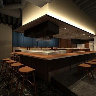 明るい照明と木の温もりが心地よい、洗練された雰囲気。カウンター席からはシェフの技を間近で楽しめ、特別なひとときを演出いたします。大切な方との会話が弾む、落ち着いた空間です。友人との集まりや会社の宴会に最適です◎