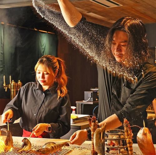 炎と煙の臨場感を体験！