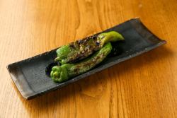 万願寺ししとう/焼き茄子/丸ごと玉ねぎ/焼きとうもろこし　各