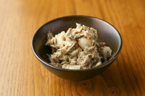 さばらっきょ/黒豆マスカルポーネ/甘エビ酒盗/博多の生明太子/トマト冷製お浸し　各
