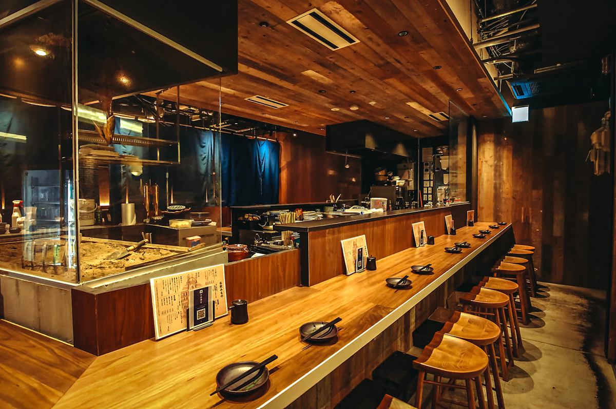 《天王寺駅3分》炉端焼と海鮮に舌鼓♪和モダンな店内で乾杯！