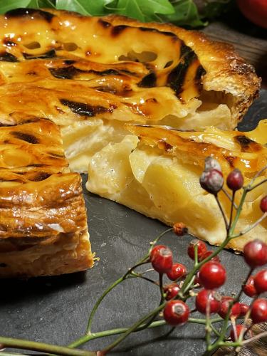Handmade apple pie made with Hokkaido ingredients