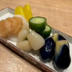 自家製浅漬けと伊達の漬物