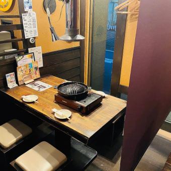 カーテンで仕切ることができます！