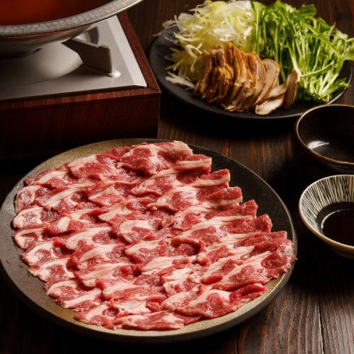 プレミアム生ラムしゃぶしゃぶ