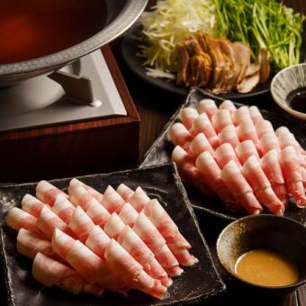 絶品和風だしが自慢の鹿児島県産黒豚しゃぶしゃぶ 