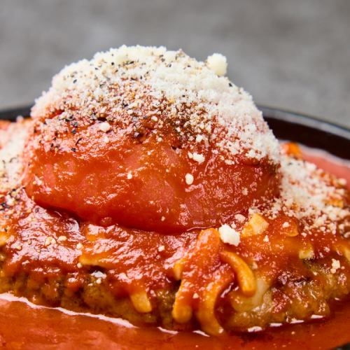 鉄板焼きトマトハンバーグ