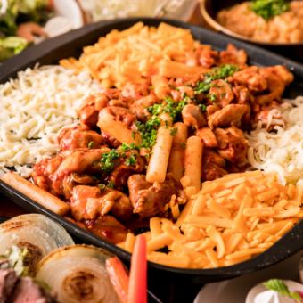  【期間限定♪2時間飲み放題付】“本マグロ＆海鮮チヂミ＆ポッサム”タッカルビコース〈全7品〉