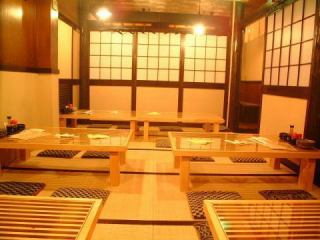 32 seats in the tatami room, 8 seats in the table, 12 seats in the counter.Please contact us for the number of people.
