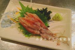 Firefly squid sashimi