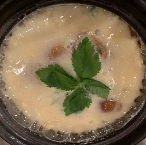 滑子蘑菇蛋粥