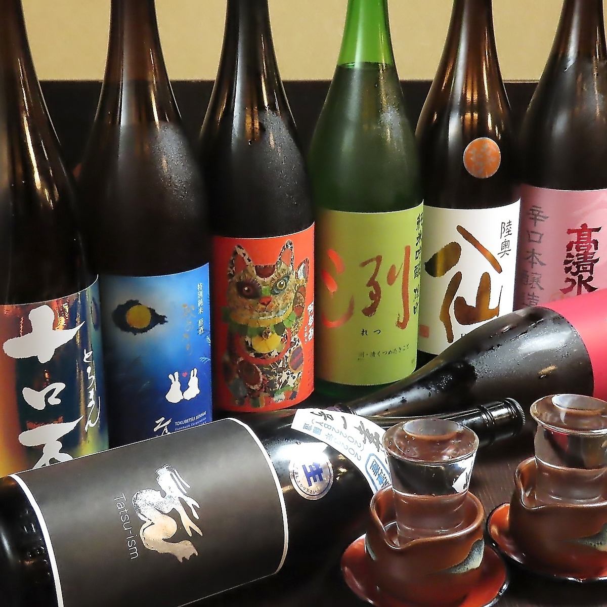 やっぱり鮮魚には日本酒が合う♪ぜひご一緒にお楽しみください！