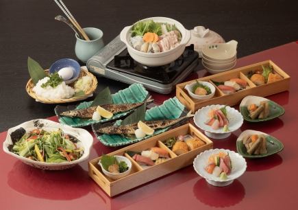 【2時間飲み放題付き】錦秋の宴プラン 全7品 5,500円(税込)