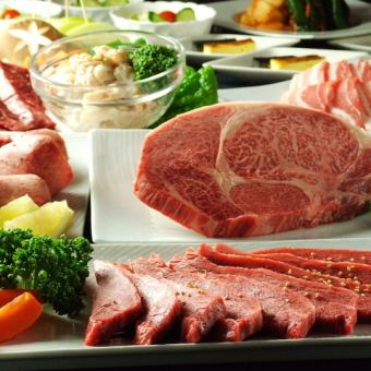 [For a banquet!] The highest quality Japanese beef yakiniku that everyone will be happy with. ``Goku Course'' 10,000 yen with all-you-can-drink draft beer included.