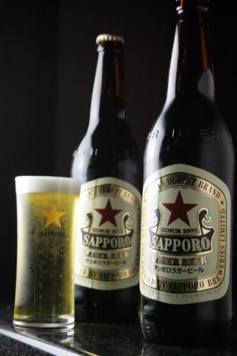Sapporo "Red Star" is perfect for those who want to taste slowly