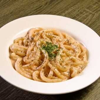 明太子奶油乌冬面