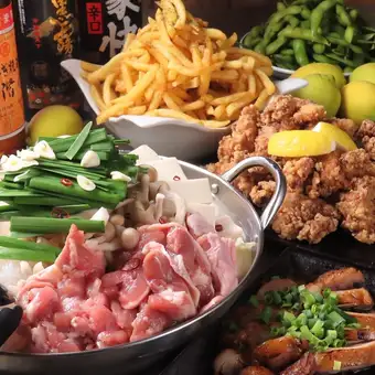 学生限定！満足コース　全6品 2時間（LO.15分前）　ビールなし　3000円（税込）