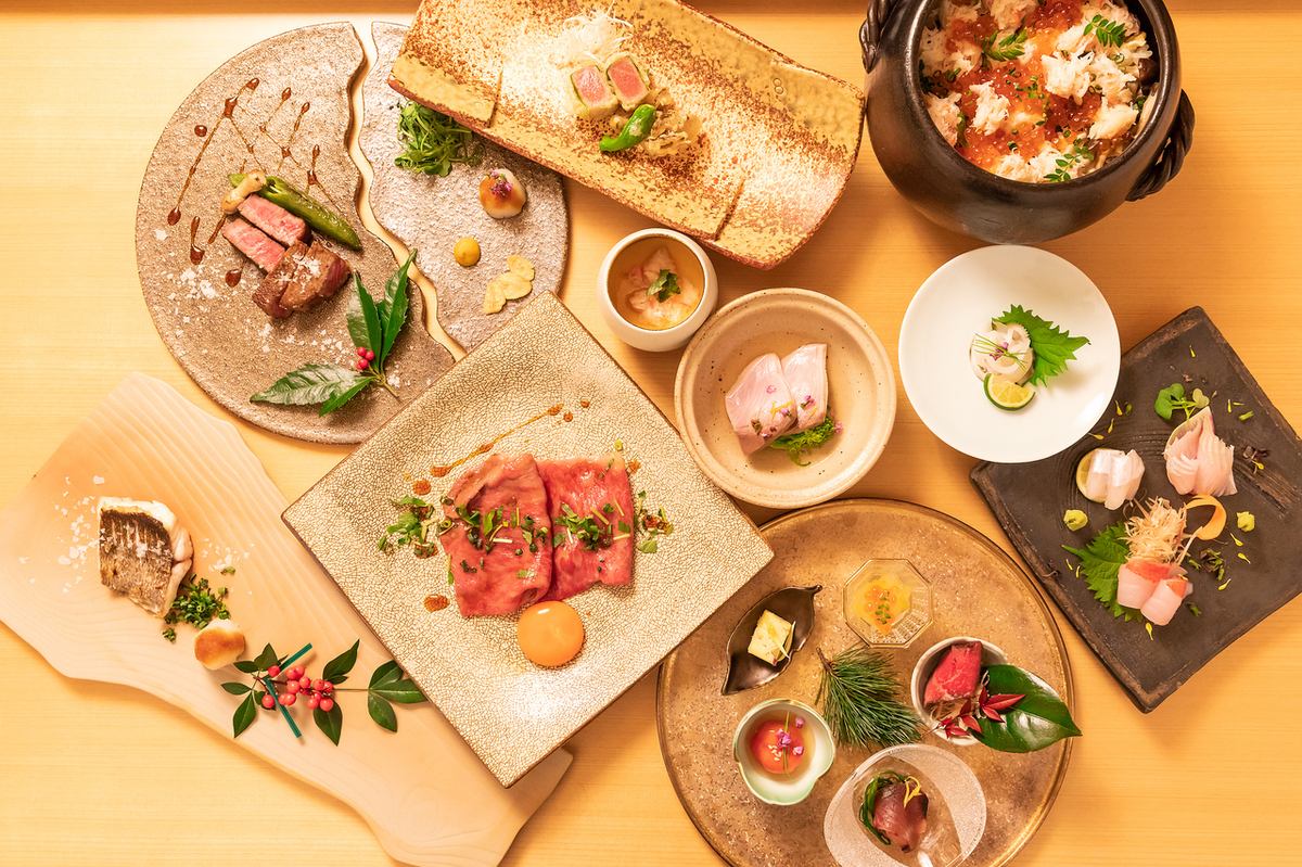 大人の隠れ家『赤坂ゆうが』。アラカルト、コース料理共に新メニューになりました。