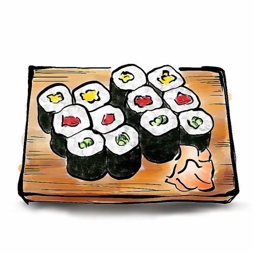 FUNEYA's sushi rolls