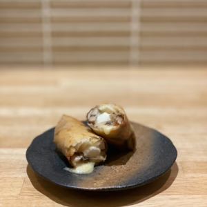 きのこのクリーム春巻き