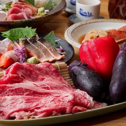 ≪2時間飲み放題付≫接待・県外からのお客様に!「8,000円コース」琵琶マス、近江牛など使用