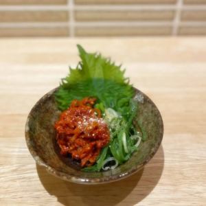 ホタルイカのチャンジャ