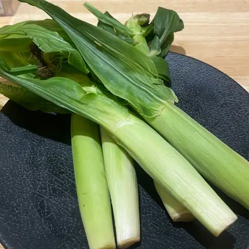 ★皮付きヤングコーン炭焼き