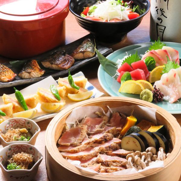 魚樽袋町お得コース[飲み放題付]5000円～
