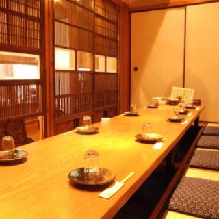 人数に応じて個室をご用意します