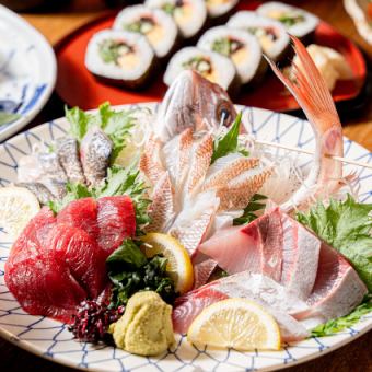 【魚樽贅沢コース】上司も喜ぶ豪華な宴会に！120分プレミアム飲み放題付8,000円(税込)