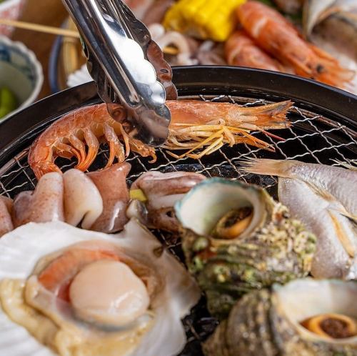 우오타루 자랑의 해물 BBQ 코스