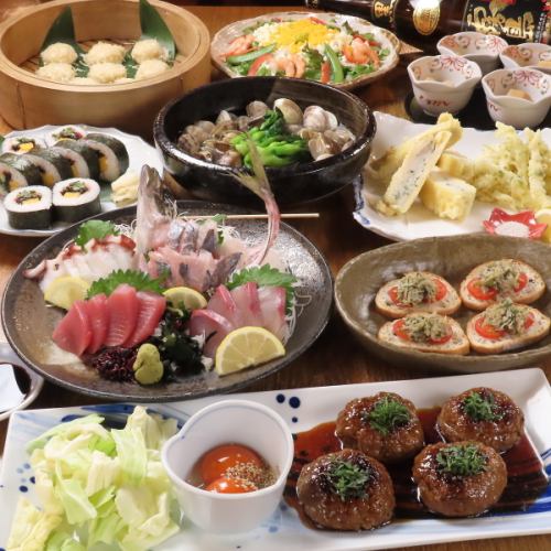 봄의 호화 일본식 코스