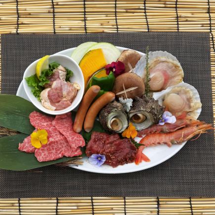 海の幸とこだわりの肉コース