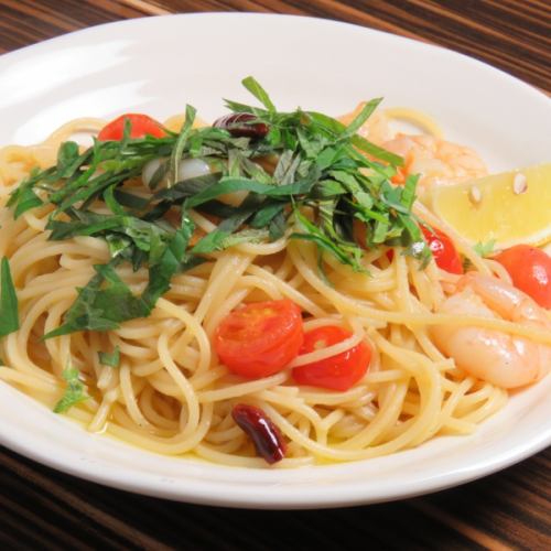 Peperoncino with Shrimp and Perilla