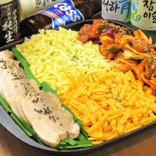 Aged samgyeopsal cheese dakgalbi for 1 person