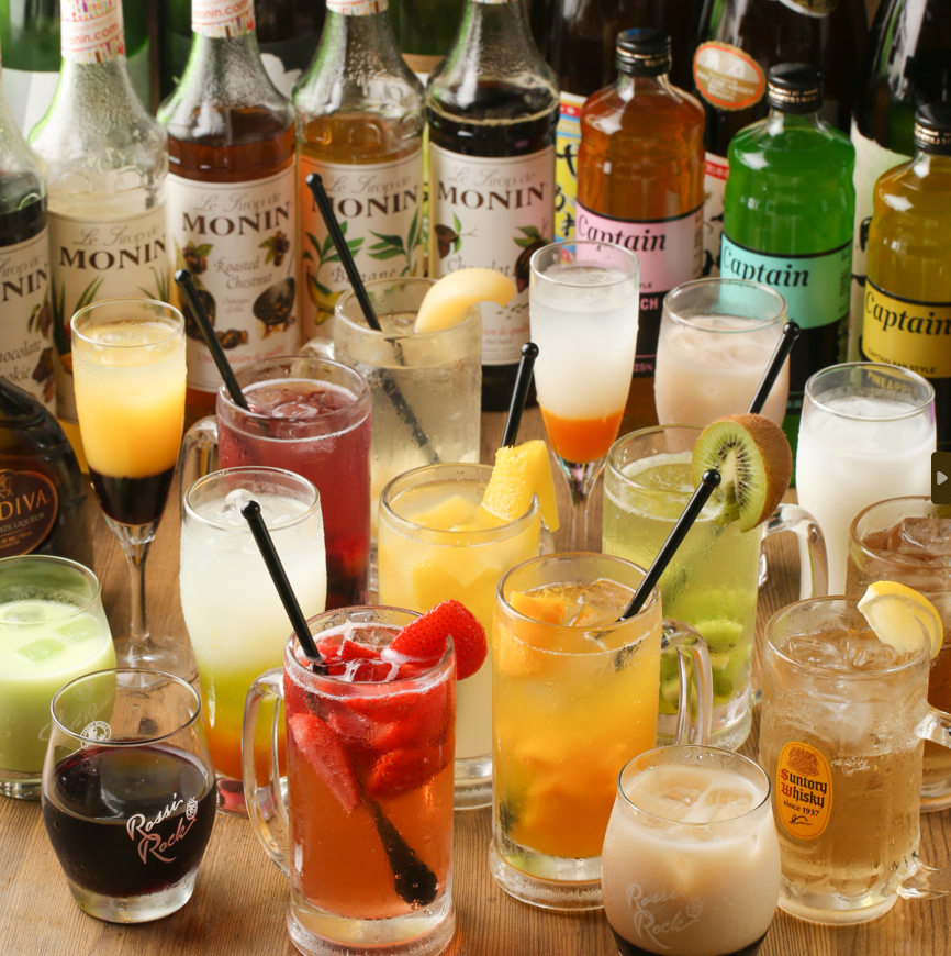 600種2時間飲み放題1800円～！オプション追加でオールフリーも♪