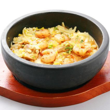 熱々石焼エビ＆チキン