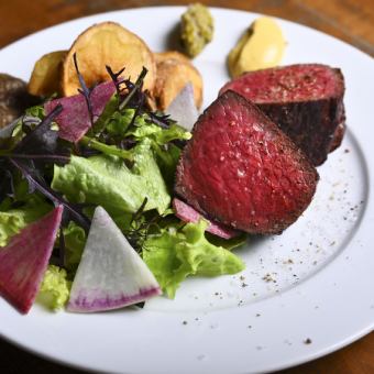 PORTA No. Premiumコース(メインのお肉料理がステーキとフライドポテトになります)