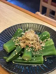 Lightly pickled okra