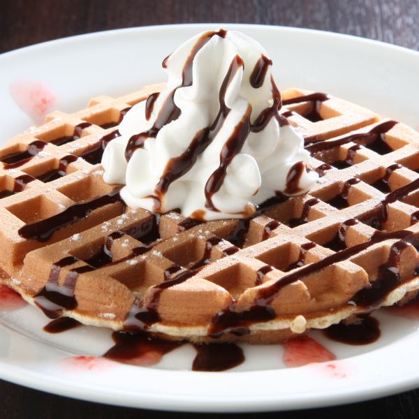 All-you-can-eat waffles that you can bake yourself ♪