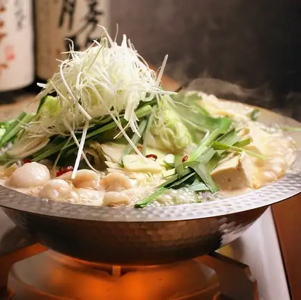  「銘柄豚の真髄」林SPFダブルメインと厳選もつ鍋（120分飲み放題付）
