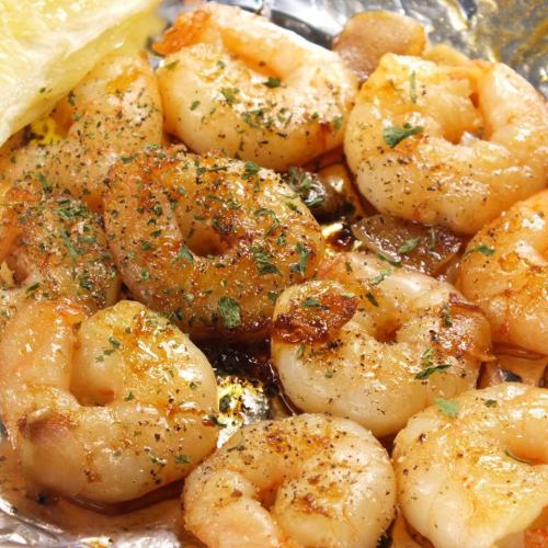 Plump Shrimp Grilled with Butter