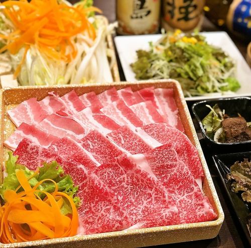Shabu-shabu course recommended for banquets is available from 3500 yen to 5000 yen with all-you-can-drink for 2 hours!