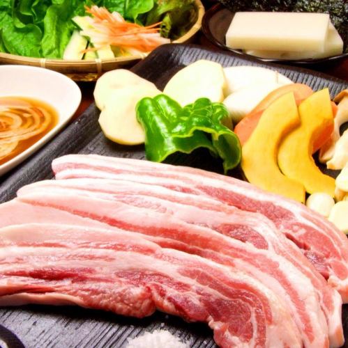 サムギョプサル食べ放題♪