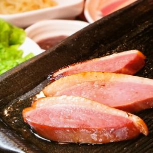 鴨の紅茶燻製焼き