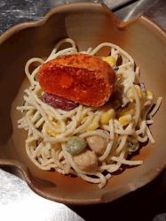 焼き明太子のスパサラ