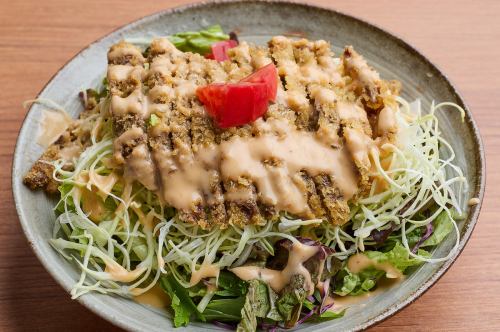 Wagyu beef cutlet salad
