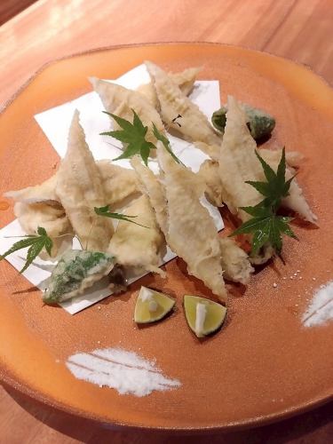 Conger eel tempura