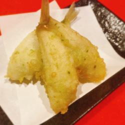 天ぷら　きすの磯辺揚げ